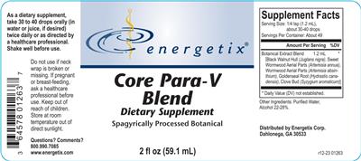Core Para-V Blend label
