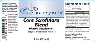 Core Scrofulara Blend label