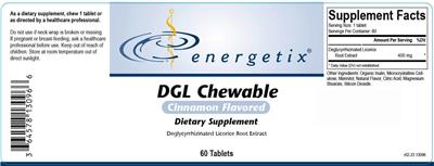 DGL Chewable Cinnamon Flavored label