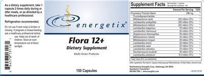 Flora 12+ label