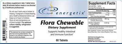 Flora Chewable label