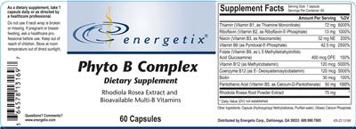 Phyto B Complex label