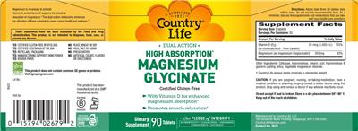 Magnesium Glycinate label