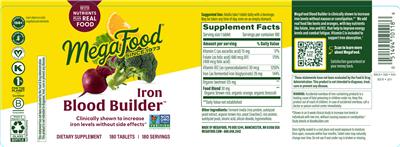 Blood Builder label