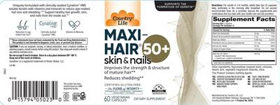 Maxi-Hair 50+ label