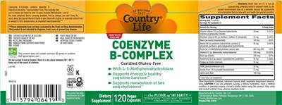 Coenzyme B-Complex label
