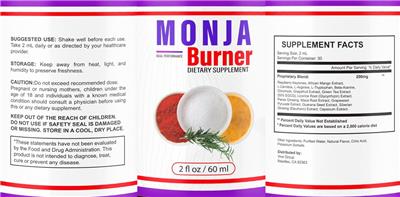 Ideal Performance Monja Burner label