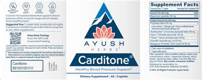 Carditone label