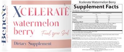 Xcelerate Watermelon Berry label
