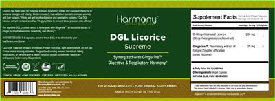 DGL Licorice Supreme label