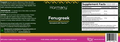 Fenugreek label