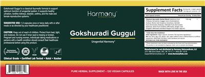 Gokshuradi Guggul label