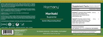 Haritaki Supreme label