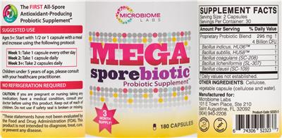 Mega Sporebiotic label
