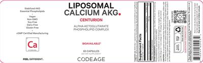 Liposomal Calcium AKG label