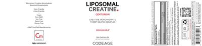 Liposomal Creatine label