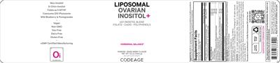 Liposomal Ovarian Inositol+ Mixed Berry Flavor label