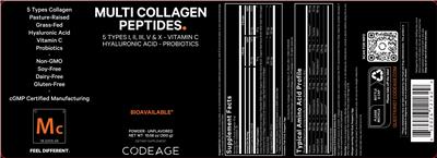 Multi Collagen Peptides Unflavored label