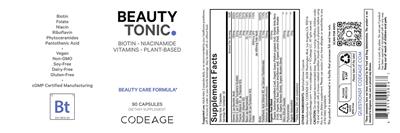 Beauty Tonic label