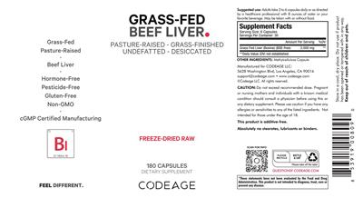 Beef Liver label
