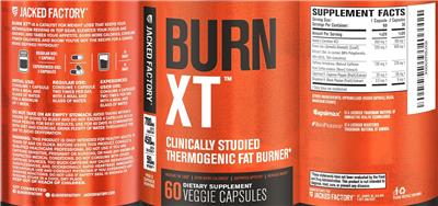 Burn XT label