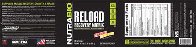 Reload Recovery Matrix Strawberry Lemon Bomb label