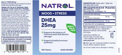 DHEA 25 mg label
