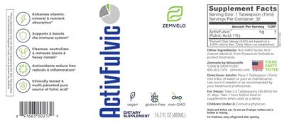 ActivFulvic label