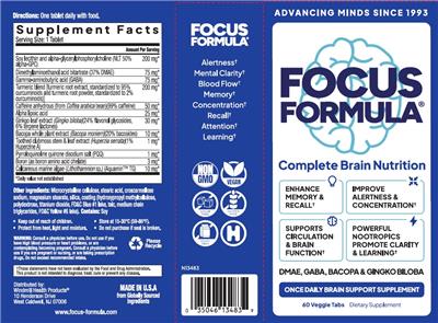 Focus Formula label