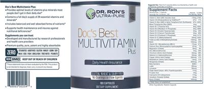 Doc's Best Multivitamin Plus label