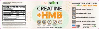 Creatine + HMB label