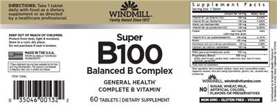 Super B100 label