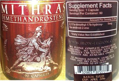 Mithras Dimethandrostenol label