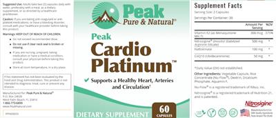 Peak Cardio Platinum label