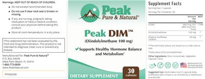 Peak DIM label
