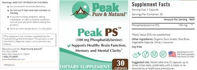 Peak PS label