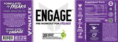 Engage Angry Apple label