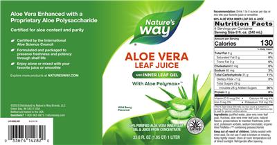 Aloe Vera Wild Berry Flavored label