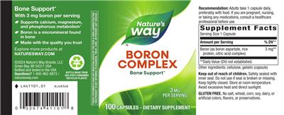 Boron Complex 3 mg label