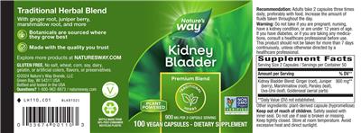 Kidney Bladder 900 mg by Nature's Way: Ingredients, Drug