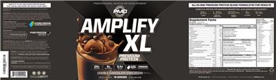 Amplify XL Double Chocolate Explosion label