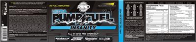 Ultra Pump Fuel v.5 Insanity Artic Blue Blast label