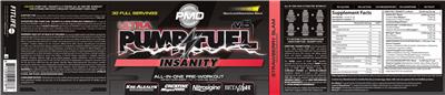 Ultra Pump Fuel v.5 Insanity Strawberry Slam label