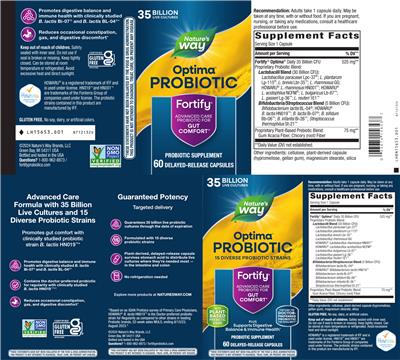 Fortify Optima Probiotic 35 Billion label