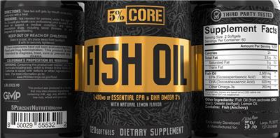 Fish Oil label