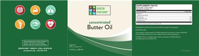 Concentrated Butter Oil label