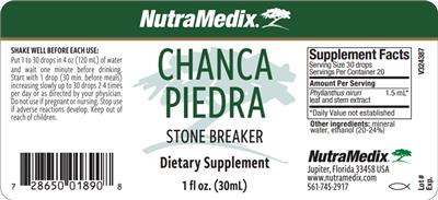 Chanca Piedra label