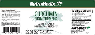 Curcumin from Turmeric label