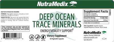 Deep Ocean Trace Minerals label