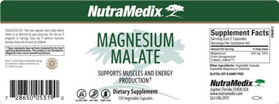 Magnesium Malate label